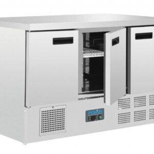 Koelwerkbank 3-deurs 137x70cm