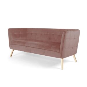 Bank Canape Velours - Roze