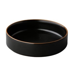 Bord Japan hoog - zwart - Ø 15 cm