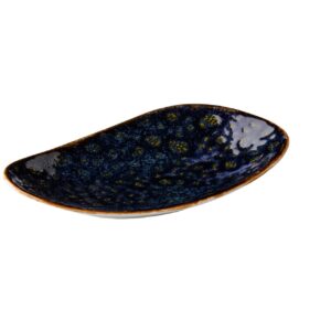 Bord Jersey ovaal - blauw - 20,5 cm