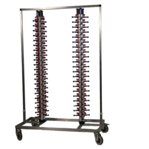 Bordenrek / Jackstack verrijdbaar 168 borden
