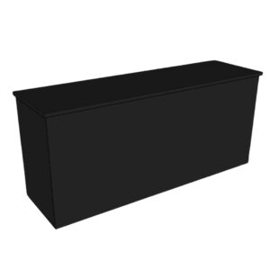 Buffettafel Milano zwart - 2,2m