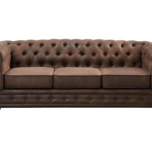 Chesterfield Driezitsbank Malibu - Bruin