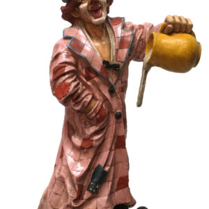 Clown met bierpul