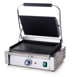 Contactgrill geribbeld/glad