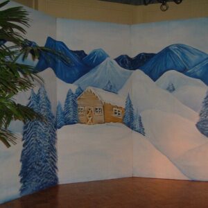 Decorwand Winterlandschap 1