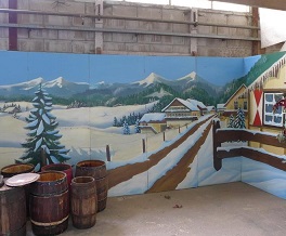 Decorwand  Winterlandschap 1