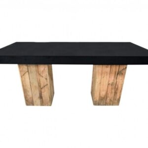 Dinertafel Black & Wood - 180x80cm