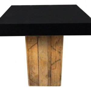 Dinertafel Black & Wood - 80x80cm