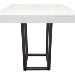 Dinertafel Industrial White 80x80cm