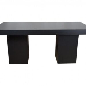 Dinertafel Milano zwart - 180x80cm