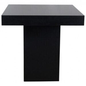 Dinertafel Milano zwart - 80x80cm