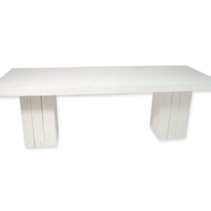 Dinertafel steigerhout wit 180x80cm