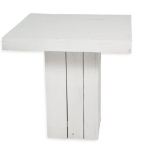 Dinertafel steigerhout wit 80x80cm