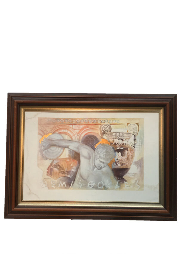 Discuswerper schilderij