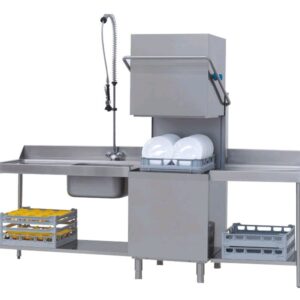 Doorschuif afwasmachine met spoeltafel links 400V