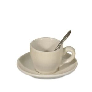Espressokop en schotel