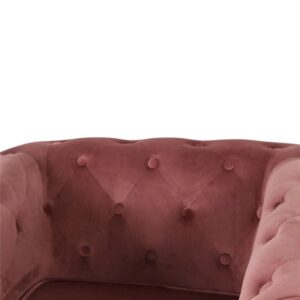 Fauteuil Malibu Velours - Oud Roze