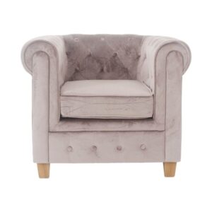 Fauteuil Malibu Velours - Zilvergrijs
