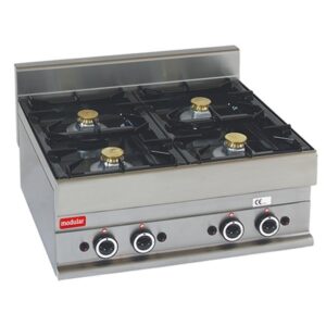 Fornuis 4-pits Modulair 70cm - gas