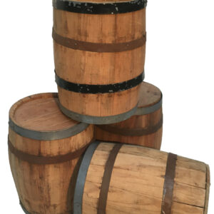 Houten tonnetje blank