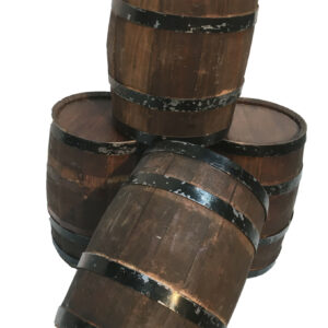 Houten tonnetje donkerbruin
