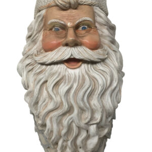 Kerstman hoofd denneappel