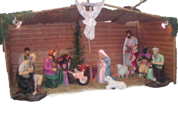 Kerststal compleet