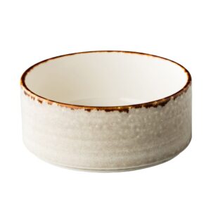 Kom Jersey met rand - grijs - Ø 13cm