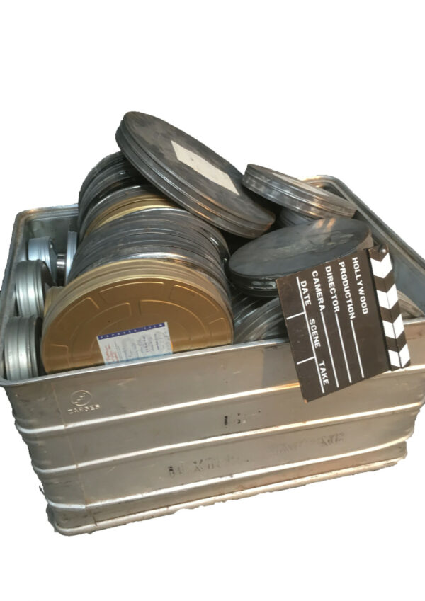 Filmblikken in aluminium krat
