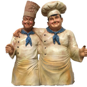 Laurel & Hardy als kok