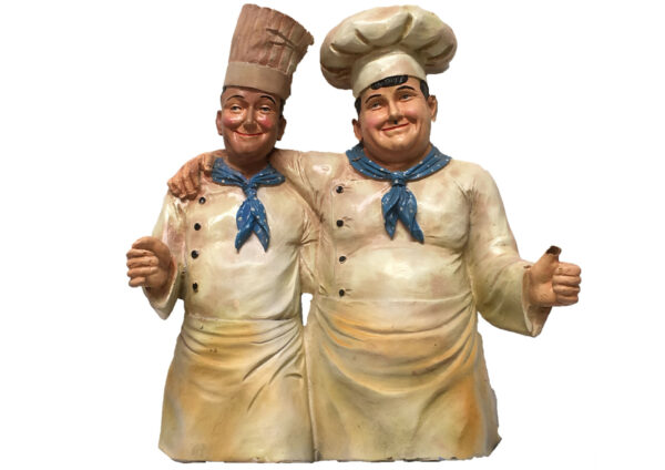 Laurel & Hardy als kok