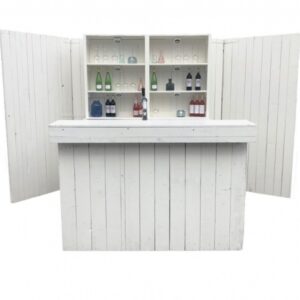 Luxe bar steigerhout wit - 2,2m