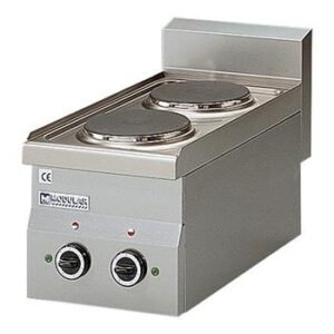 Modulair 40cm kookplaat 2-pits 400V