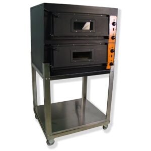 Pizzaoven 400V op onderstel, inclusief pizza schep & borstel