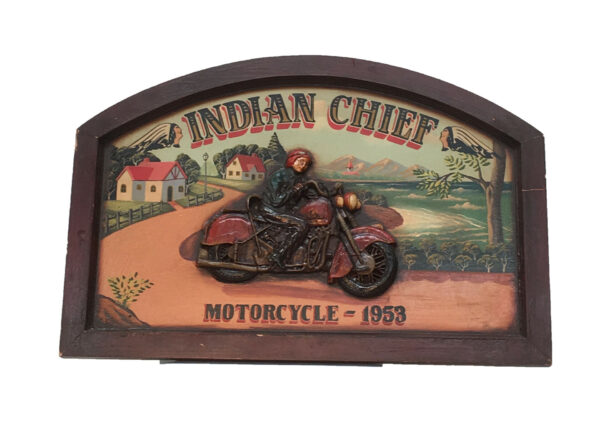 Pubbord Indian chief motorcycle