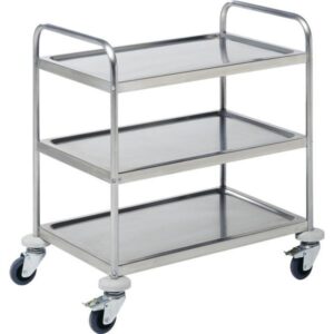 Serveerwagen RVS 3 plateau's
