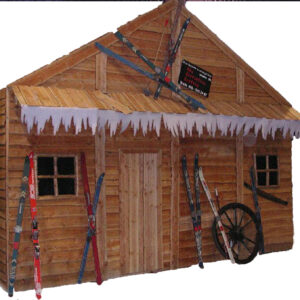 Skihut decorwand
