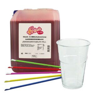 Slush Puppy pakket - 125 porties - Aardbei