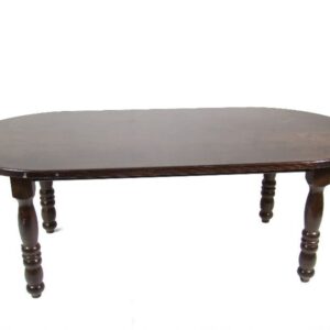 Stamtafel ovaal donker 220x110cm