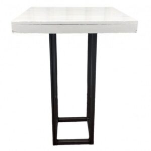 Statafel Industrial White 80x80cm