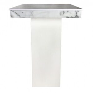 Statafel Marmer wit - 80x80cm