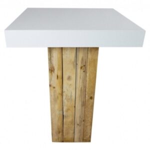 Statafel White & Wood - 80x80cm