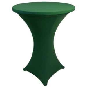 Statafel met rok donkergroen
