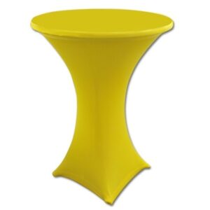 Statafel met rok geel