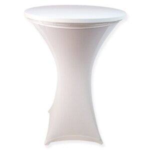 Statafel met rok wit