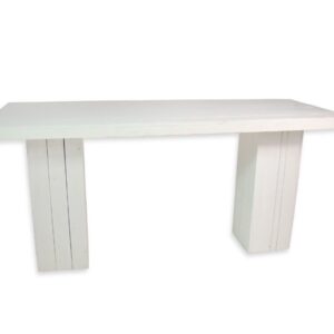 Statafel steigerhout wit 240x90cm