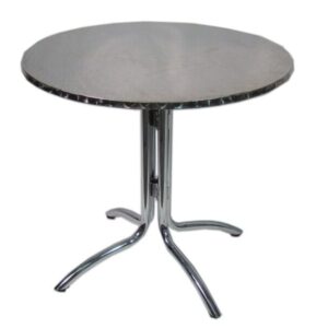 Tafel aluminium rond 80cm
