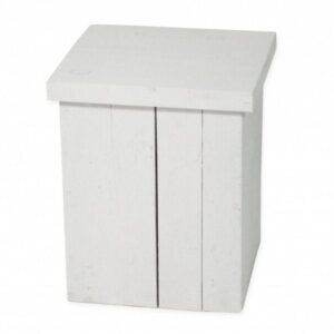 Zuil steigerhout wit - S