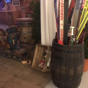 Ton met ski's
